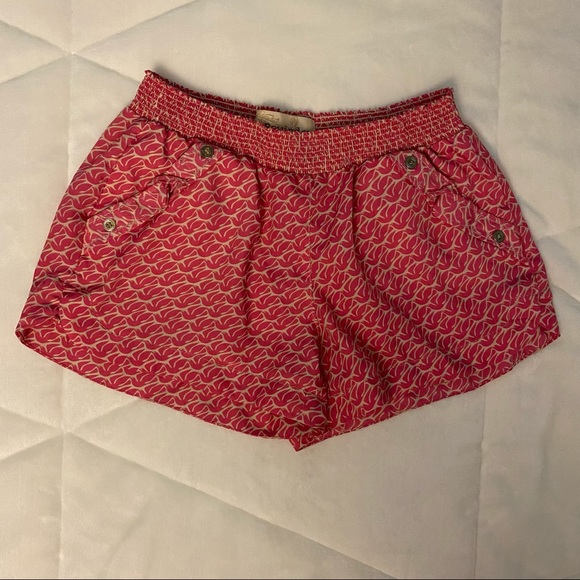 Rewind Pink and Cream Patterned Shorts - Picture 1 of 5